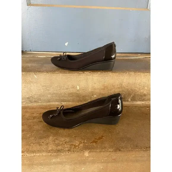 AK Sport black ballet style wedge - Picture 3 of 7